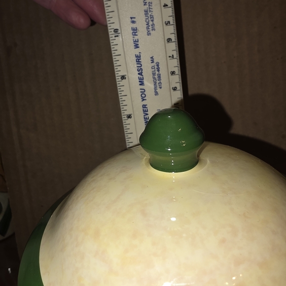 Green and Cream Biscotti Jar - Picture 5 of 6